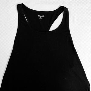 Black Crop Flowy Tank Mudd Size XL